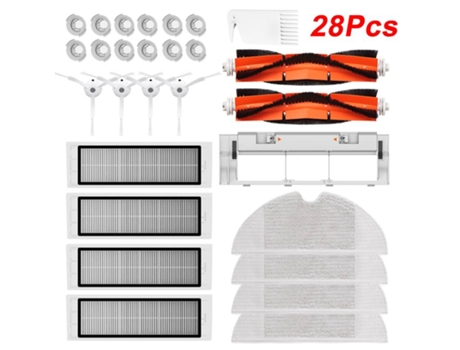 28 piezas/12 piezas cepillo lateral de filtro Hepa cepillo principal para Xiaomi 1S Mi Robot aspirador S50 S5 Max Mijia accesorios para aspiradoras