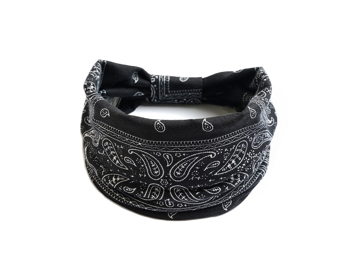 Diademas bohemias anchas de algodón diademas elásticas para mujer turbante XIMU