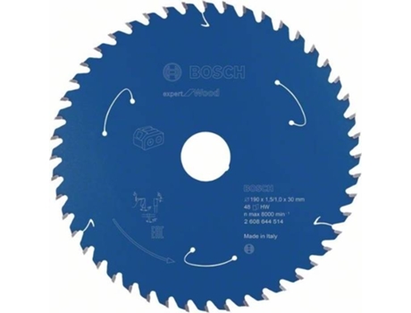 Disco de Sierra Circular BOSCH Para Sierra Sin Cables Expert para Madera 190x1.5/1x30 T48