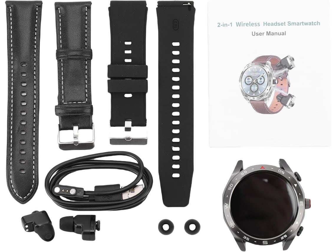 Reloj Inteligente 2 En 1 Con Auriculares Bluetooth Con Cancelación De Ruido Para Deportes Y Fitness.