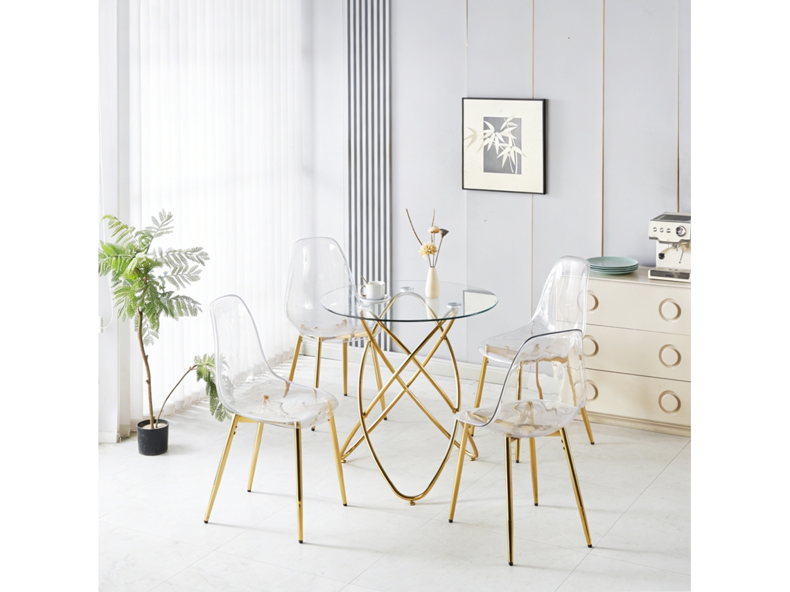 Juego De Comedor Con Mesa Para 1+4 Personas Y 4 Sillas.