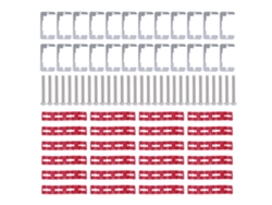 Juego De 150 Espaciadores Y Bases Para Placas De Pared Metálicas Con Tornillos De Acero Inoxidable.