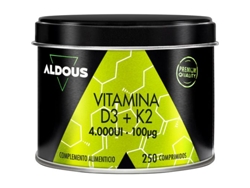 Vitamina D3+K2 250 Comprimidos ALDOUS BIO