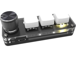 Teclado mecánico pequeño para juegos de 3 teclas, con botones personalizados, función de copiar y pegar, programación, mini teclado mecánico Everley891