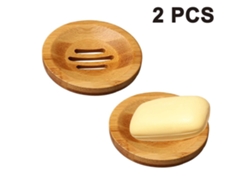 Jabonera De Madera, 2 Piezas, Para Baño, Caja De Bambú Antimoho RNEMITERY