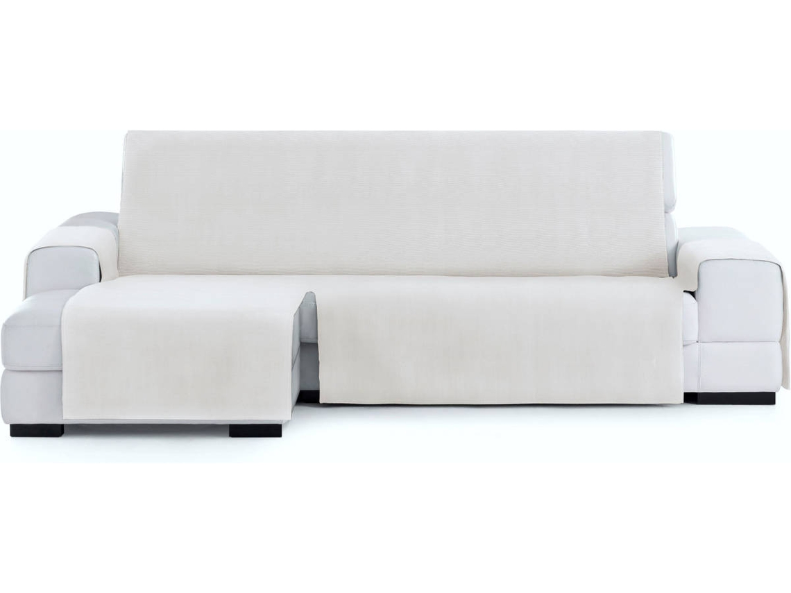 Funda Chaise Longue TODOPARAMICASA Levante Blanco (Brazo Izquierdo - Tela  - 290 cm)
