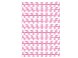 10 Espinhas de Encadernação 30 Buracos Diâmetro 22mm Anéis de Plástico Rosa