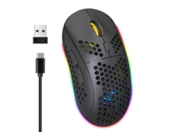 Ratón Gaming AGTRUM T90 RGB (Wireless - 3600dpi - Negro)