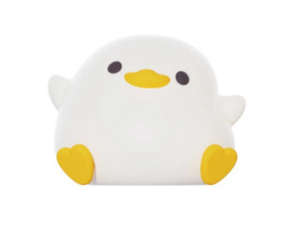 Bonita luz nocturna de pato para niños, luz de silicona suave para dormir con sensor táctil recargable por USB, luz nocturna para regalo Bestvite