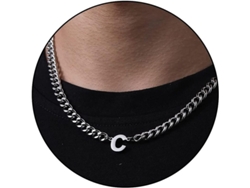 2026-cadena De Eslabón Cubano Con Letra Inicial A-z Para Niños Hombres Mujeres Acero Inoxidable 6.5mm 18+2 Pulgadas Regalo De Joyería
