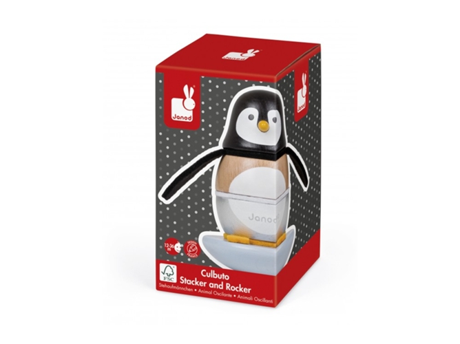 Bloques Apilables JANOD Zigolos Roly Poly Pingoo (Edad Mínima: 1)