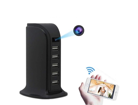 Cámara de Vigiláncia SLOWMOOSE HD 4K Mini Cargador (P12 Cam US Plug - Cam Add 32 GB)