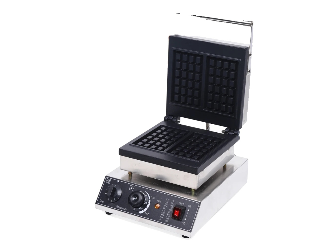 Máquina para hacer waffles eléctrica, 2000 W de potencia, temperatura y temporizador ajustables, 2 OEM