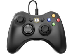 Controlador de PC con cable compatible con Xbox 360/Slim Pc Windows 10/8/7 negro YIZHOOD