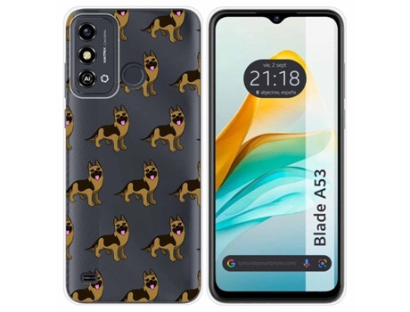Funda Silicona para Zte Blade A53 diseño Perros 09 Dibujos