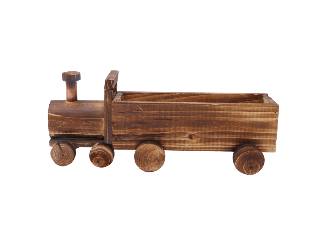 Maceta De Madera Con Forma De Tren De Dibujos Animados, Buena Ventilación Para Suculentas, Decoración De Jardín, Hogar, Oficina.