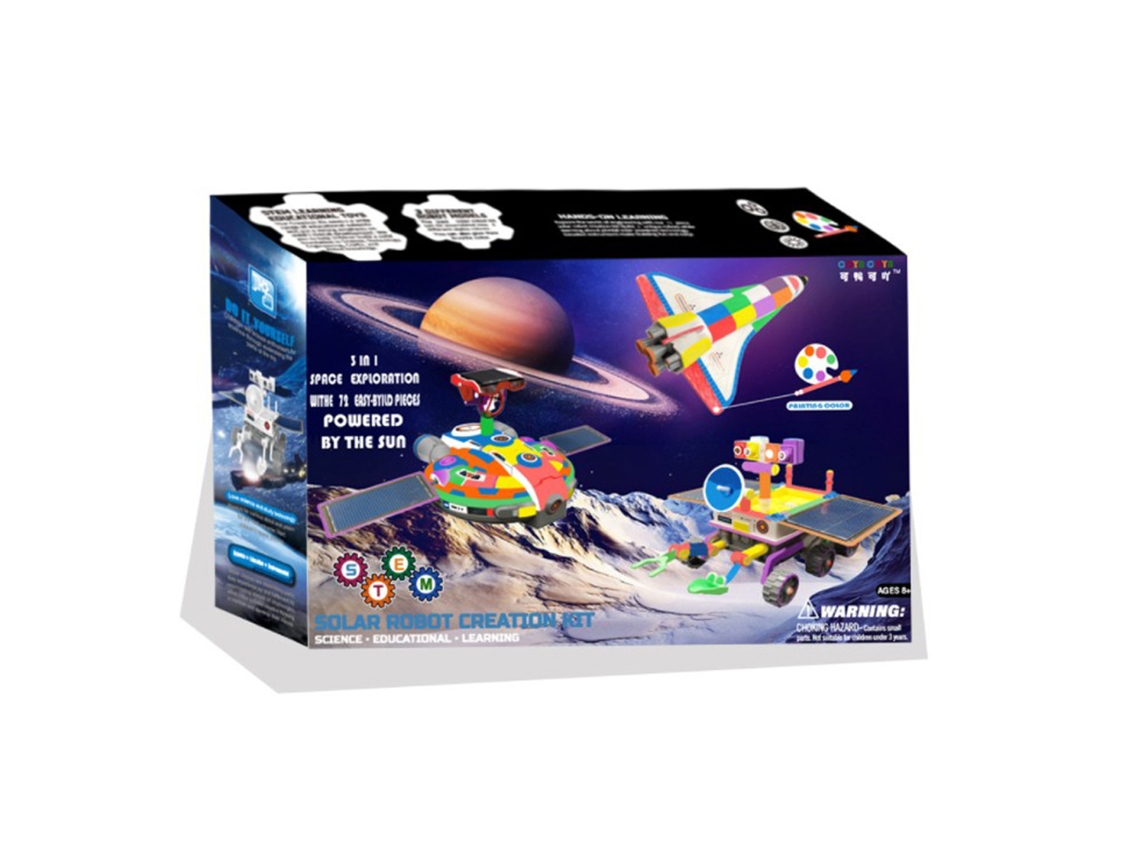 Ats-juguete Robot Solar 3 En 1 Juguete Educatsivo De Construcción Kit Ciencia Diy Para Niños Regalo