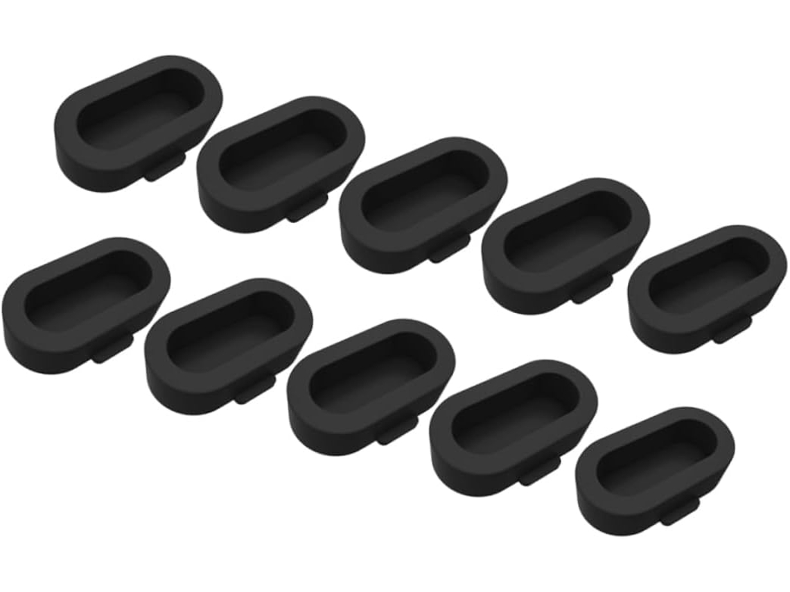 Juego de 10 tapones de silicona para cargadores, resistentes al polvo y al desgaste, Gokoco