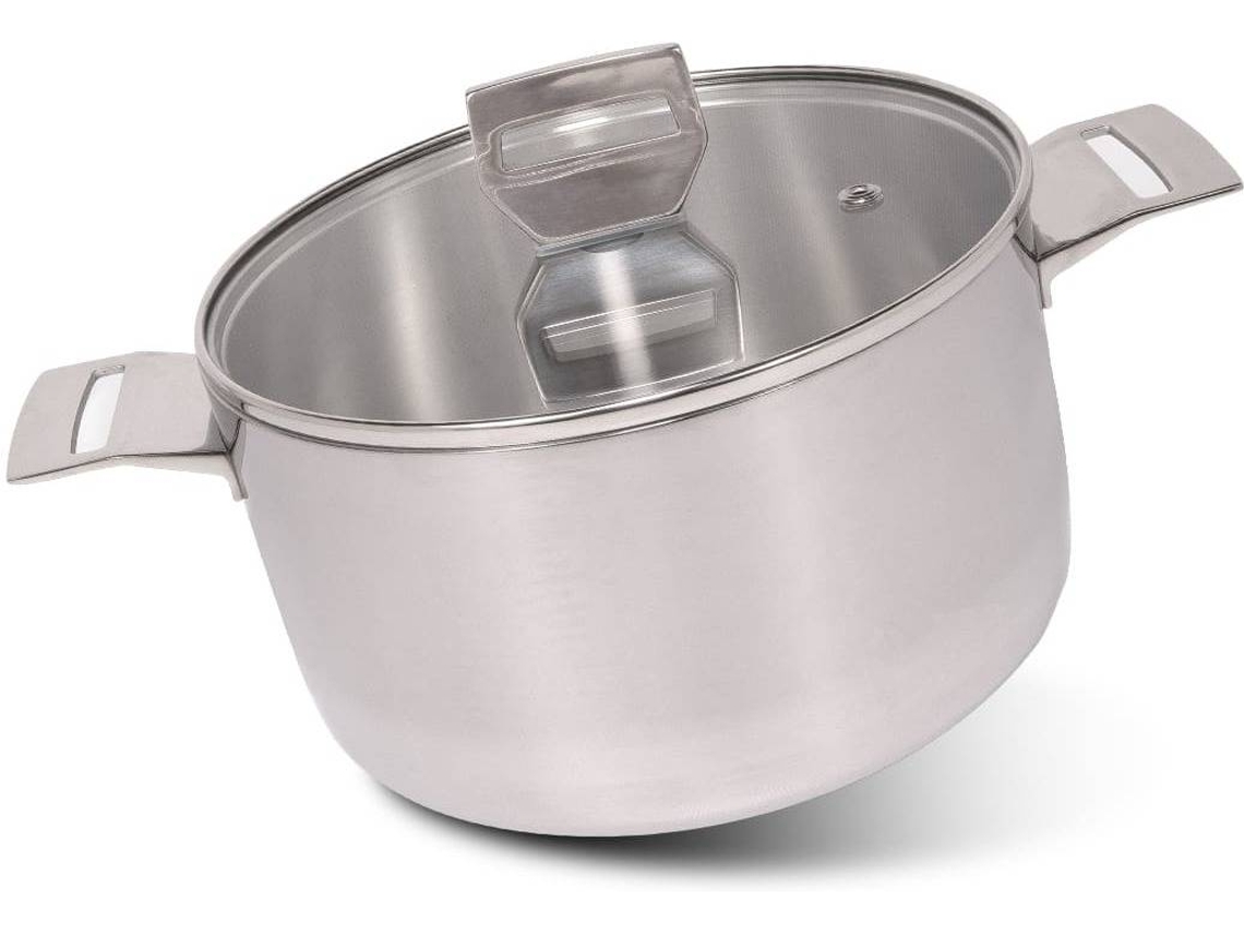 Cacerola 3ply con Tapa de Cristal MASTER SWISS (20cm)