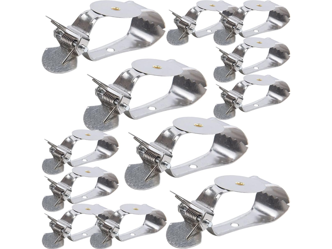 Clips Para Cortinas De Acero Inoxidable, Juego De 8 Alzapaños Multifuncionales, Adecuados Para Oficina.