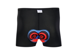 2026-calzoncillos Ciclismo Cortos Con Almohadilla De Silicona Espesorada Absorbe Impactos Cómodos Xl Negro