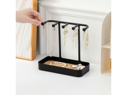 Exhibidor de joyas, caja sencilla para collares, anillos y pendientes, organizador de escritorio Tommy01