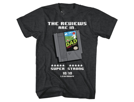 Camiseta ROCKINSTONE Cartucho Videojuego Día del Padre (XXL)