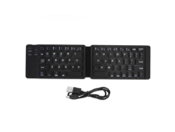 Teclado Bluetooth Plegable, Delgado, Portátil, Inalámbrico, Para Windows 7, 8, Tablet, Notebook Y Móvil, Color Negro.