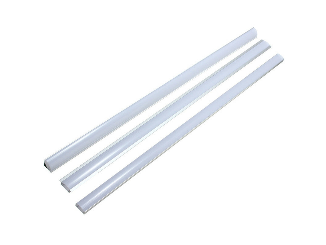 Soporte De Canal De Extrusión De Aluminio Estilo U/yw/v De 50 Cm Para Barra De Tira Led Debajo De La Luz Del Gabinete