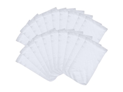 20 Calcetines Skimmer Para Piscinas, De Nailon Elástico Duradero Y Con Filtros De Tela, Blancos.
