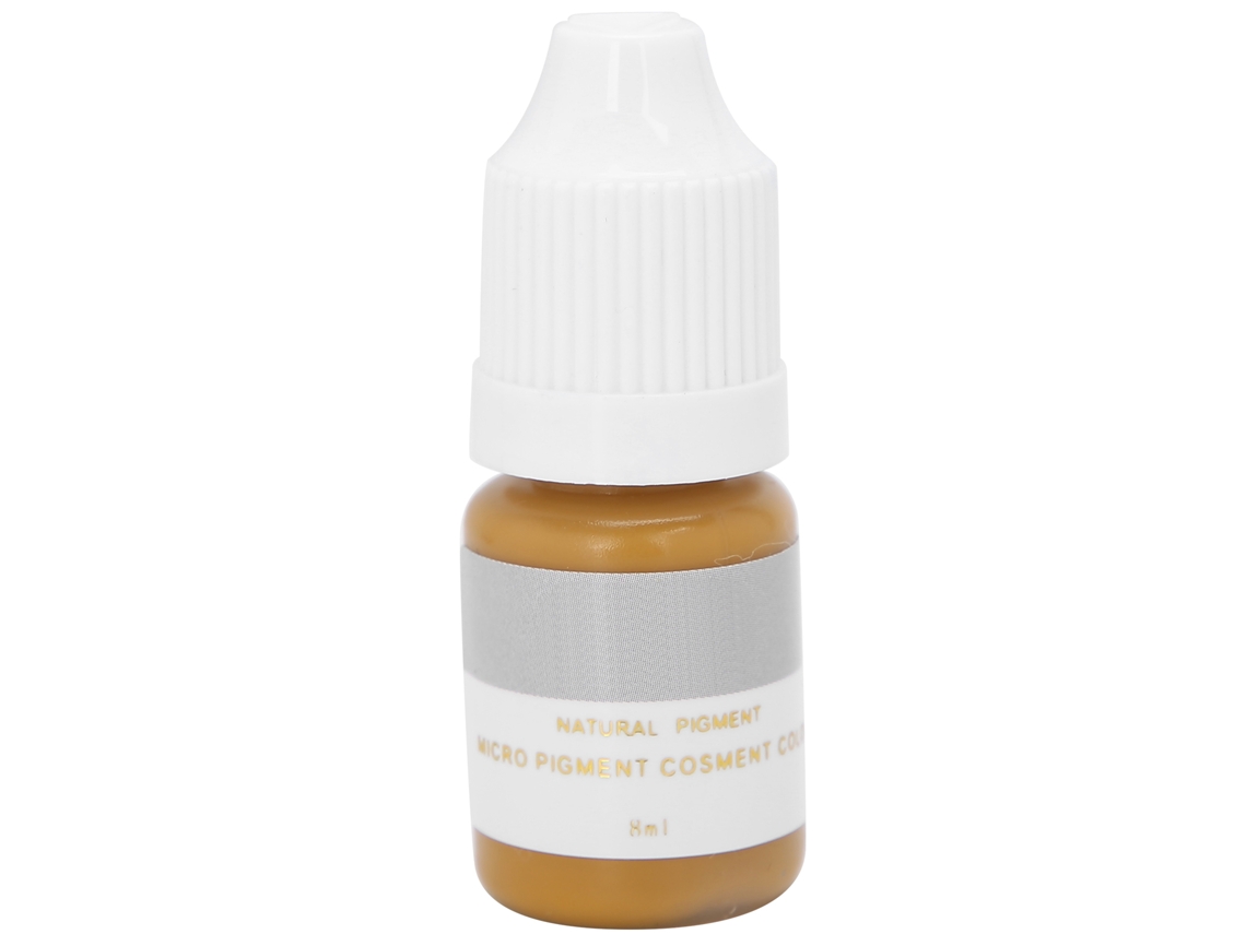 Tinta Para Tatuajes De 8 Ml, Pigmento Semipermanente Para Microblading, De Origen Vegetal, Para Principiantes, Color Amarillo.