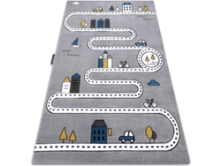 Alfombra DYWANY LUSZCZOW Petit Street (Gris - 280 x 370 cm - Polipropileno)