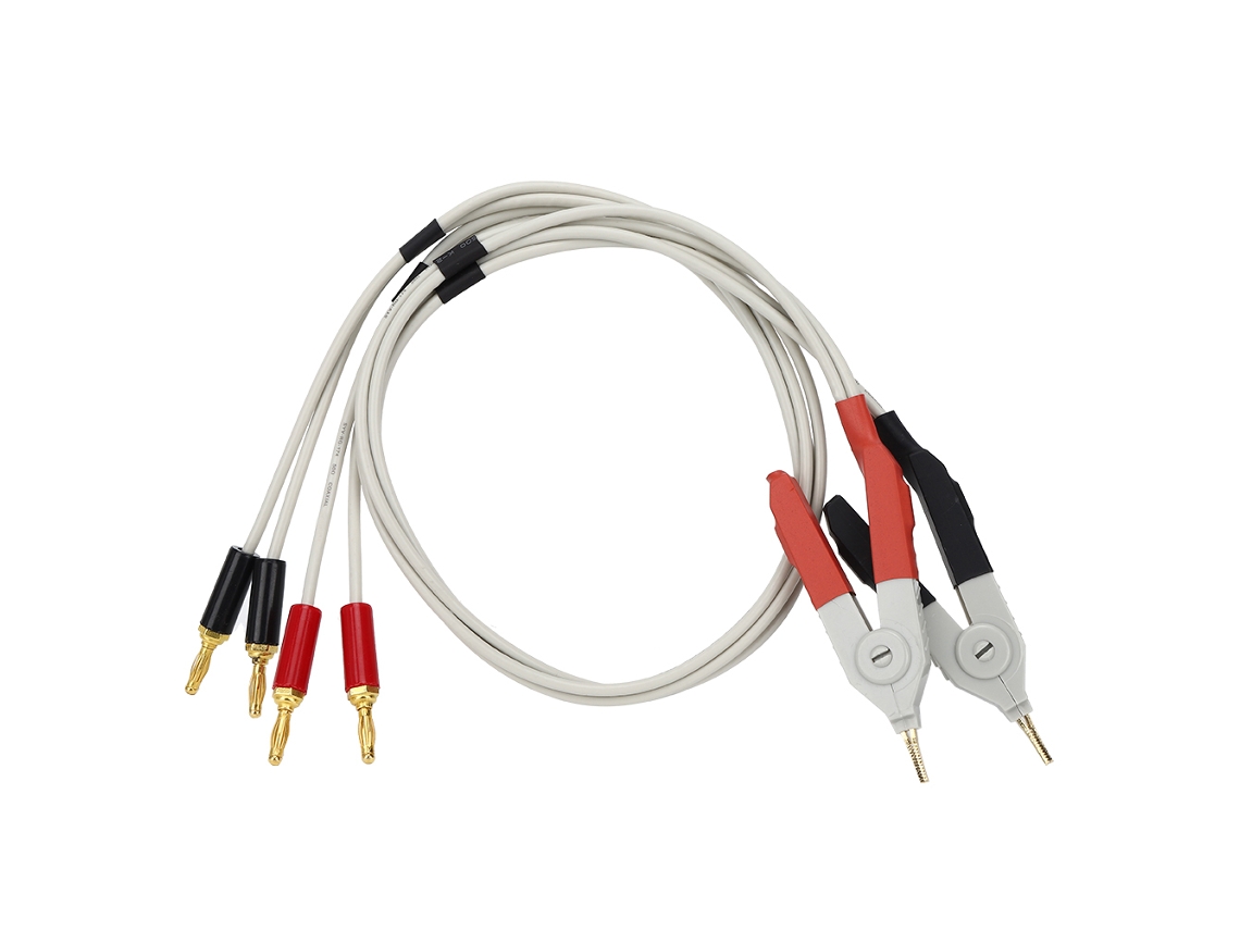 Cable De Prueba De Puente Con Pinza De 4 Terminales Para Pruebas Electrónicas De Baja Resistencia.