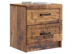 Maison Exclusive - Armario De Noche 2 Pcs Madera Envejecida 43 X 34,5 X 44,5 Cm