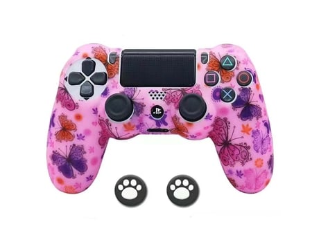 Carcasa para mando PS4 MOROROR Rosa