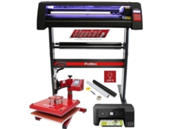 Prensa de calor rotativa de 38cm, cortador de vinilo Led, Plotter, impresora, cortador, Kit de demostración de transferencia de impresión PO
