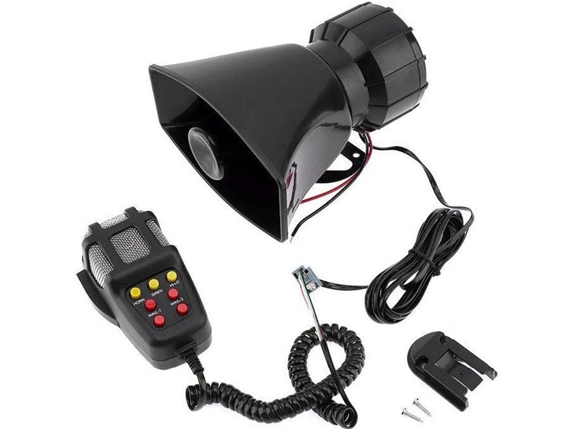 Sirena Electrónica De Advertencia Para Coche De 12 V, 7 Sonidos Y 120 Db, Sin Alarma.