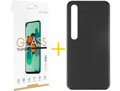 Kit Funda + Protector de Pantalla Xiaomi Mi 10 5G SKYHE 8285 Negro