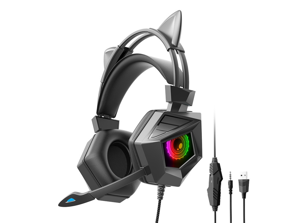 Auriculares Para Juegos Con Cable, Micrófono De Alta Definición Integrado Y Compatibilidad Con Sonido Estéreo 3d.