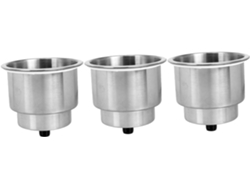 Inserto De Portavasos De Acero Inoxidable De 3 Piezas, Estable Para Barcos, Kayaks Y Autocaravanas, Portavasos Y Almacenamiento