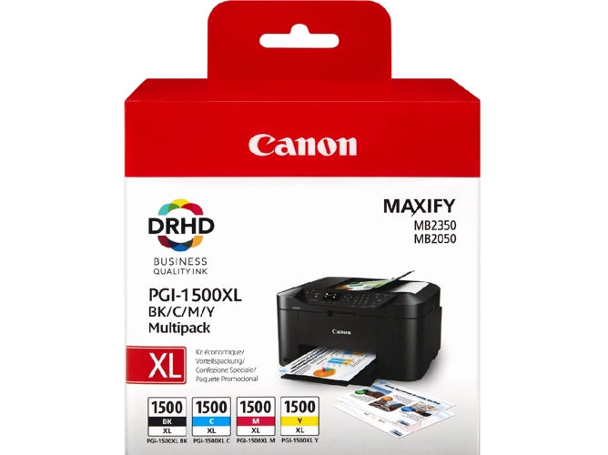 PACK TINTEIRO CANON PGI-1500XL BCMY