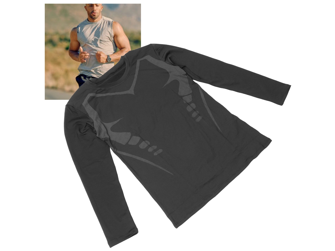 Camiseta Deportiva De Manga Larga Para Entrenamiento, Transpirable, Para Correr, Conducir, Acampar, Negra, Talla L