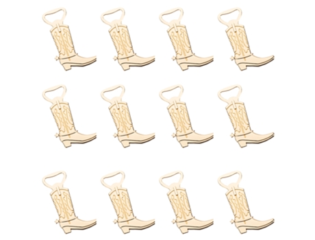 12 abridores de botellas de bota de vaquero para regalos de fiesta de boda o regalos de fiesta de cumpleaños decoraciones doradas ZMDECQNA