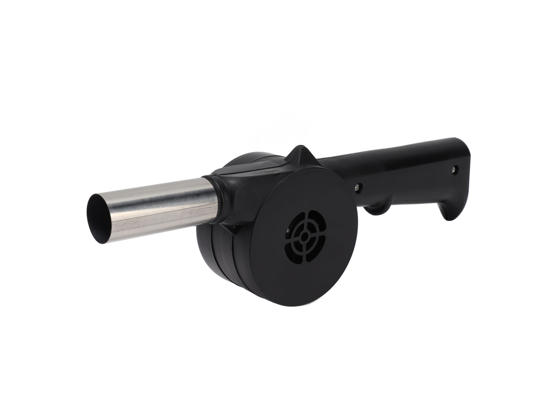 Soplador pequeño portátil de manivela para barbacoa y camping.