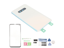 Kit De Reparación De Cristal Frontal Y Trasero Para Samsung Galaxy S10e Con Herramientas - Blanco