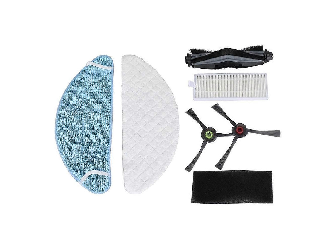 6 Pcs For K650 Self Emptying Robot Vacuum Main Side Brush Rag Dust Bag Cleaner Parts Replacement