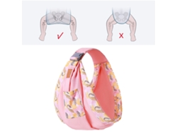 Fular Portabebés De Algodón Suave, Seguro Y Económico Para Recién Nacidos Y Niños Pequeños, Color Rosa.