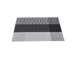 Sousplat impermeable de PVC para mesa, rayas negras NEVEANCE