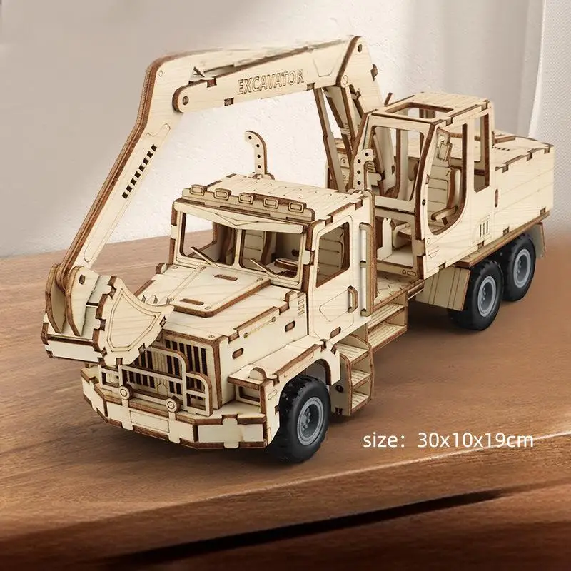 (estilo 5) Kit De Modelo De Coche Mecánico Para Armar, Rompecabezas De Madera 3d