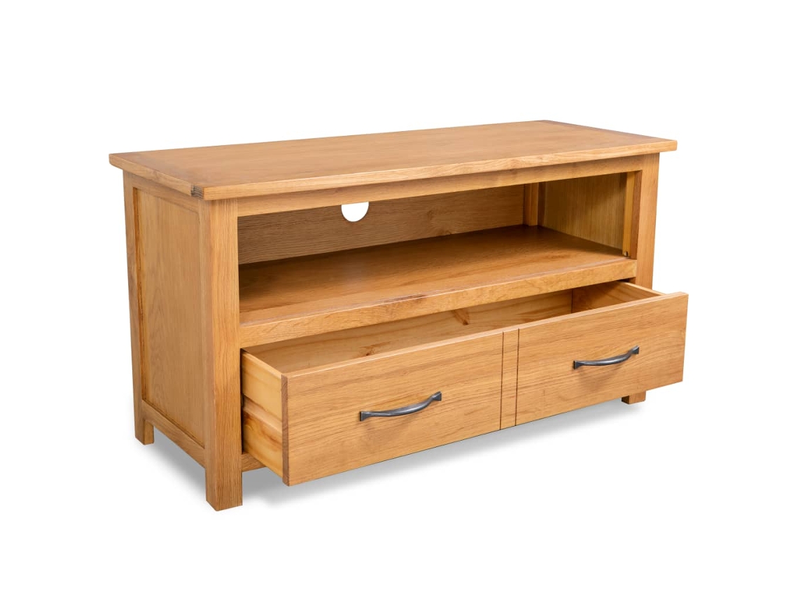 Mueble de TV | Mueble de TV | Mueble de TV 90x35x48 cm Madera Maciza de Roble